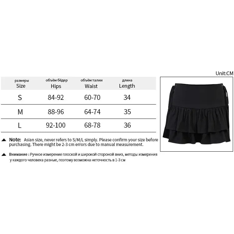 "Women’s Gothic Cake Skirt – High Waist Bandage Skirt for Dark Punk & Grunge Streetwear, Y2K Harajuku Clubwear" - Faith Affinity