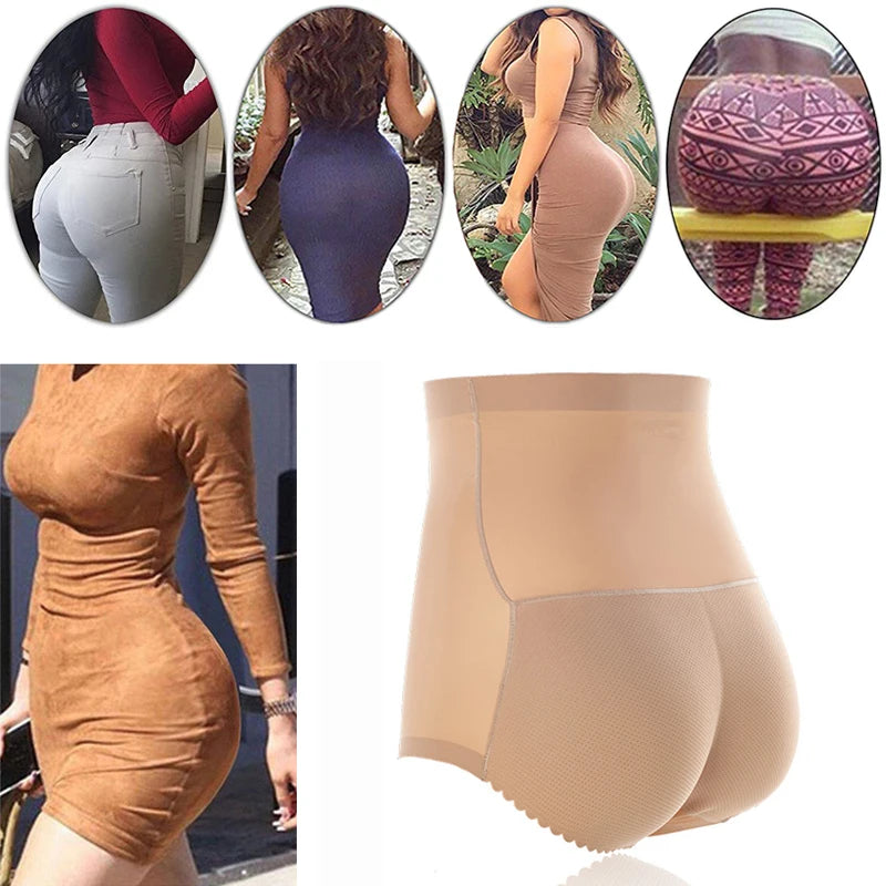 Women Underwear Lingerie Slimming Tummy Control Body Shaper Fake Ass Butt Lifter Briefs Lady Sponge Padded Butt Push Up Panties