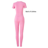 "Women's Lounge Wear Ribbed Casual 2-Piece Summer Shorts Set - Fashion Top & Elastic Leggings Outfits" - Faith Affinity