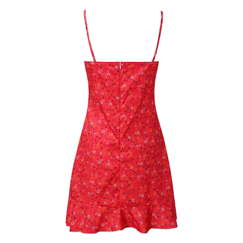 "Women’s Sexy Floral Camisole Dress - Casual Summer Skirt, Comfortable Homewear, Stylish Sleeveless Dress" - Faith Affinity