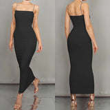 "JZ461 New Summer Women's Sexy Long Sling Dress - Club Suspender Dress, Sleeveless, Women’s Clothing" - Faith Affinity