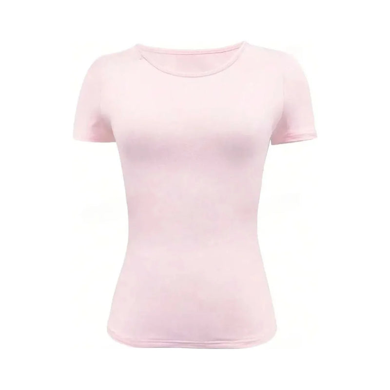 "Women's Scoop Neck Short Sleeve Crop Top - Slim Fit Summer T-Shirts, Cute Y2K Clothing 2025 Fashion" - Faith Affinity