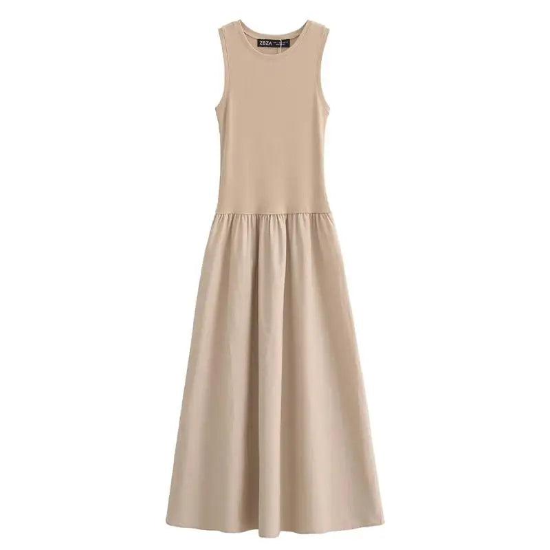 "TRAF 2024 Women's Summer Dress - Chic Slim Elegant Holiday Dress for Youth, Comfortable Street Style"