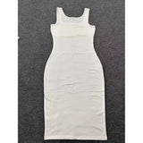 Summer Sexy Tank Top Dress – European & American Plus Size Women's Sleeveless Midi Dress - Faith Affinity