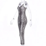 "2025 Women's Leopard Print Sleeveless V-Neck Midi Dress - Sexy Spring Streetwear Christmas Party Outfit, Fashionable Women’s Clothing" - Faith Affinity