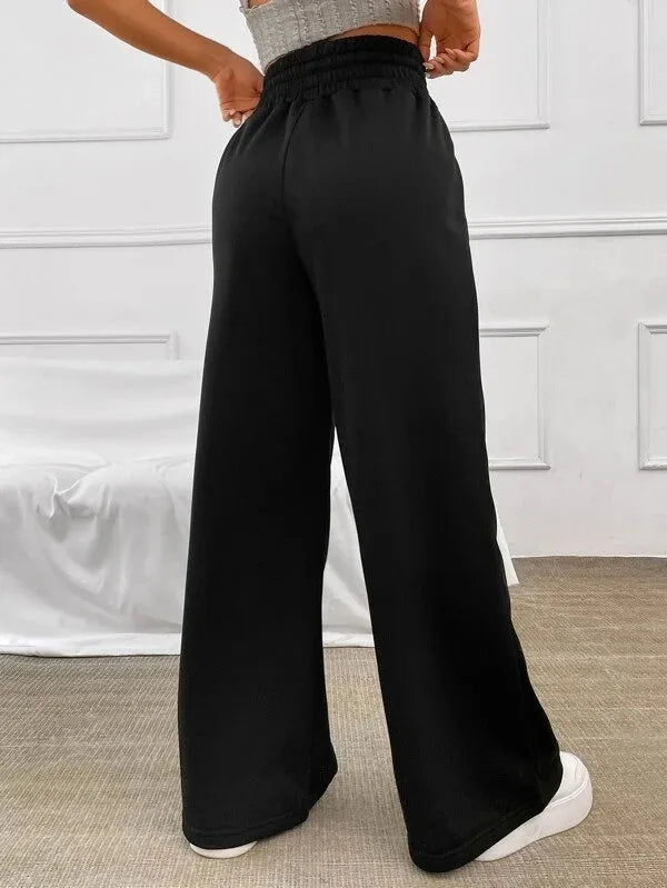 "Women's Autumn 2023 Sports Pants - Loose Fit Straight Tube Wide Leg Casual Dance Pants"