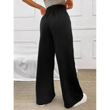 "Women's Autumn 2023 Sports Pants - Loose Fit Straight Tube Wide Leg Casual Dance Pants" - Faith Affinity