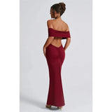 "Mozision Women's Strapless Backless Sexy Maxi Dress - Black Solid Off-Shoulder Sleeveless Bodycon Club Party Long Dress" - Faith Affinity