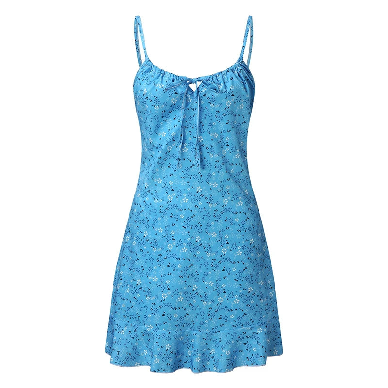 "Women’s Sexy Floral Camisole Dress - Casual Summer Skirt, Comfortable Homewear, Stylish Sleeveless Dress" - Faith Affinity