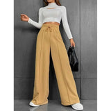 "Women's Autumn 2023 Sports Pants - Loose Fit Straight Tube Wide Leg Casual Dance Pants" - Faith Affinity