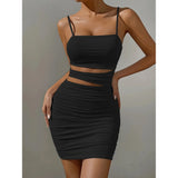 "Women’s Sexy Spaghetti Strap Bodycon Mini Dress - White Backless Party Evening Outfit, Nightclub Vestidos - Faith Affinity