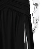 Mozision Women’s Halter Deep V-Neck Backless Maxi Dress - Sexy Sleeveless Thigh-High Split Elegant Long Dress - Faith Affinity