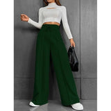 "Women's Autumn 2023 Sports Pants - Loose Fit Straight Tube Wide Leg Casual Dance Pants" - Faith Affinity