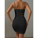 "Women’s Sexy Spaghetti Strap Bodycon Mini Dress - White Backless Party Evening Outfit, Nightclub Vestidos - Faith Affinity