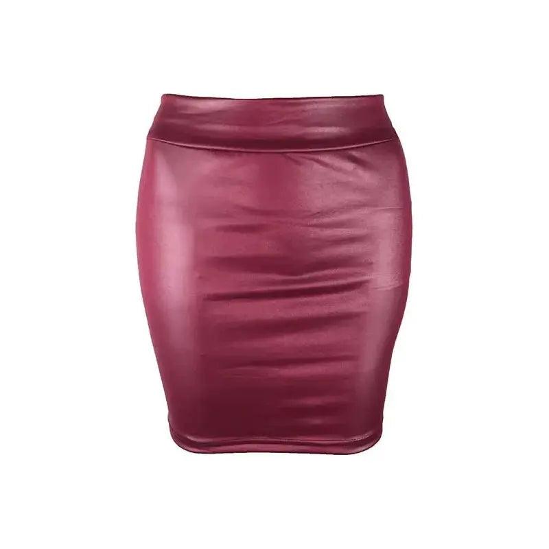 Black Leather Mini Skirt - Faith Affinity